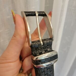 Remo Tulliani Italian Calfskin Belt Back Size 32